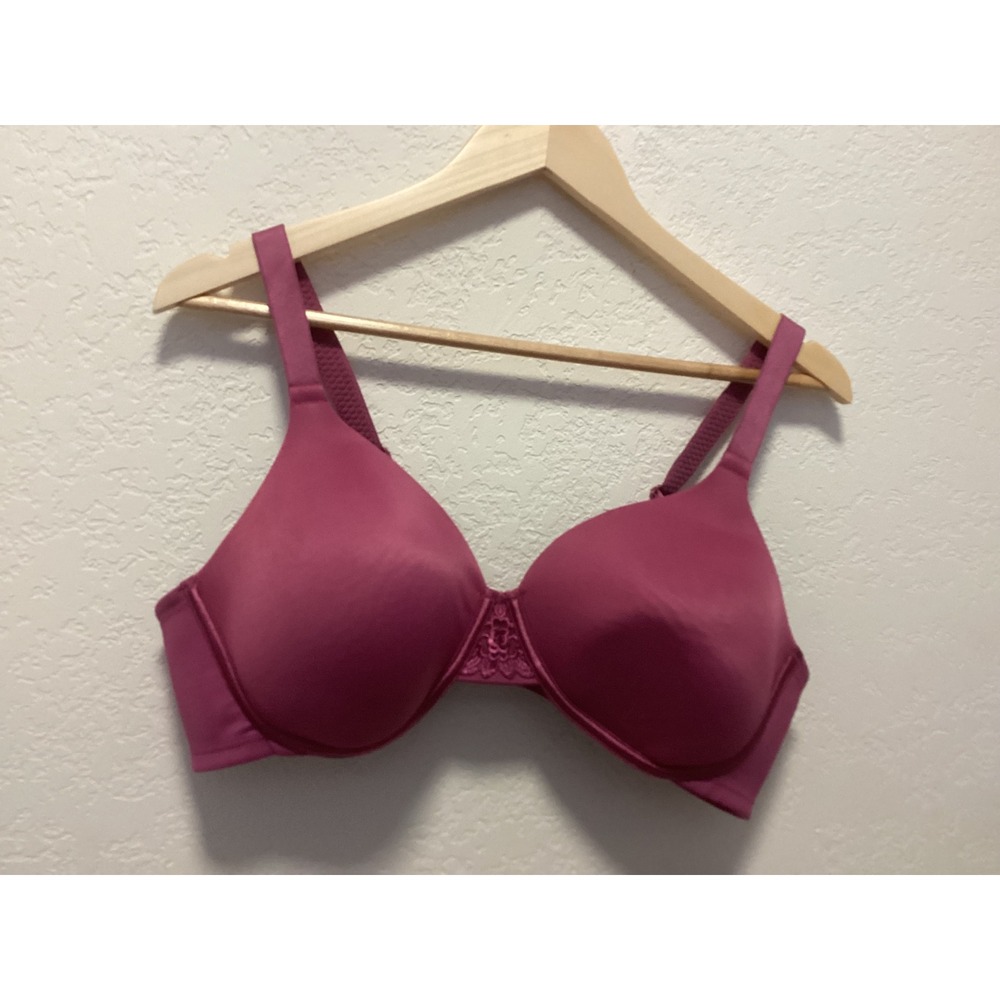 Vanity Fair  Bra Womens 42C Magenta Pink Lace Padded 76380 Comfort